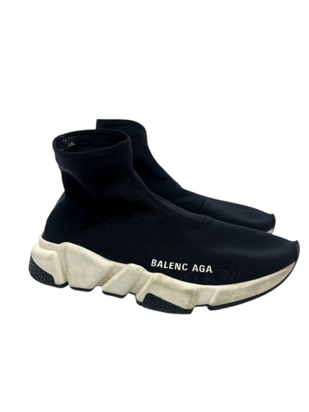 Balenciaga Sneakers Logo Speed Trainers Polyester Black
